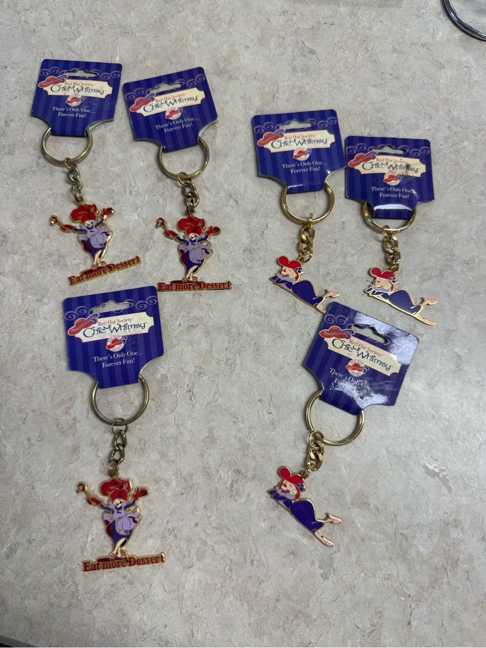 Red Hat Society 2004 Chic Whimsy Keychains